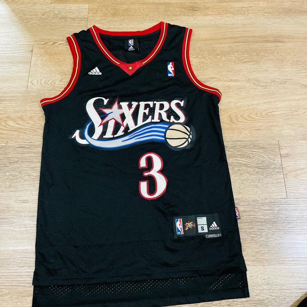 VINTAGE Adidas NBA Authentics Allen Iverson Philadelphia 76ers Jersey